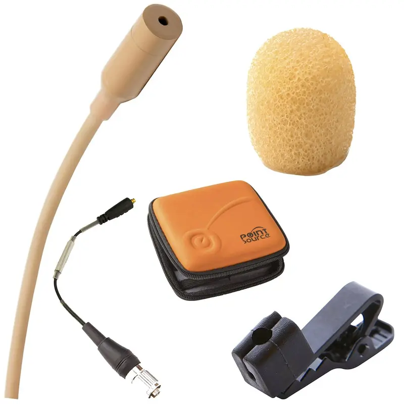 Point Source Audio CO-8WL-XATCH SERIES8 Omni Lavalier Mic for Audio-Technica cH-Style - Beige