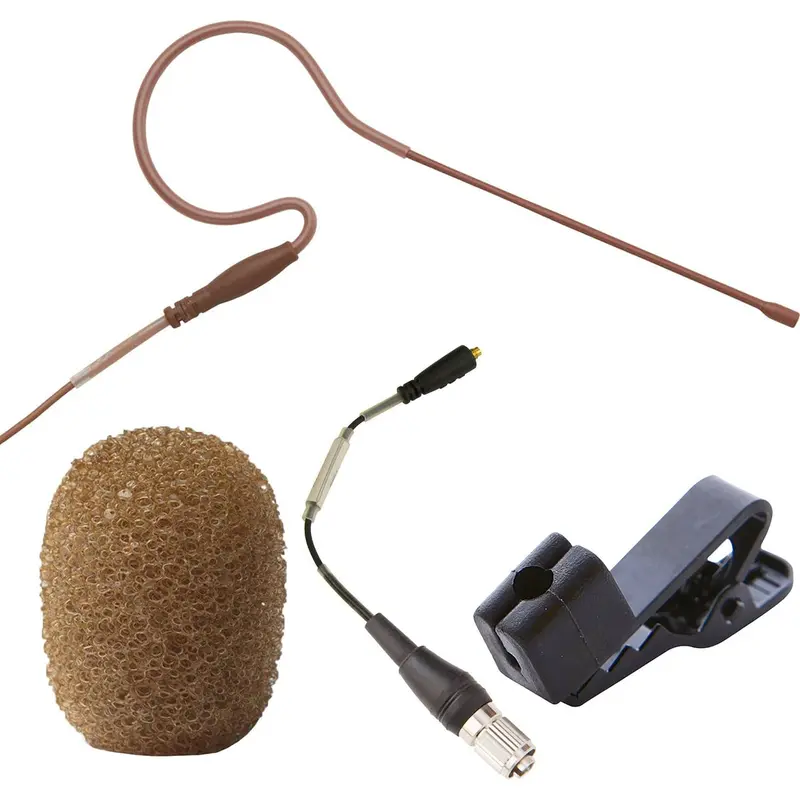 Point Source Audio CO-8WS-XATCH SERIES8 Omni Earworn Mic for Audio-Technica cH-Style - Brown