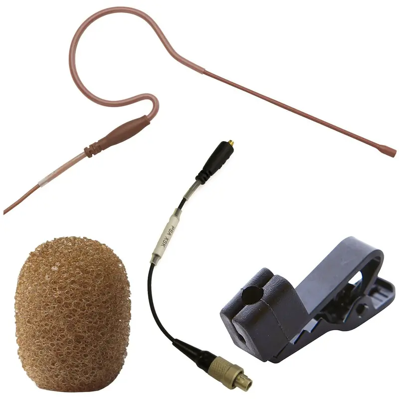 Point Source Audio CO-8WS-XSK SERIES8 Omni Earworn Microphone for Sennheiser SK - Brown