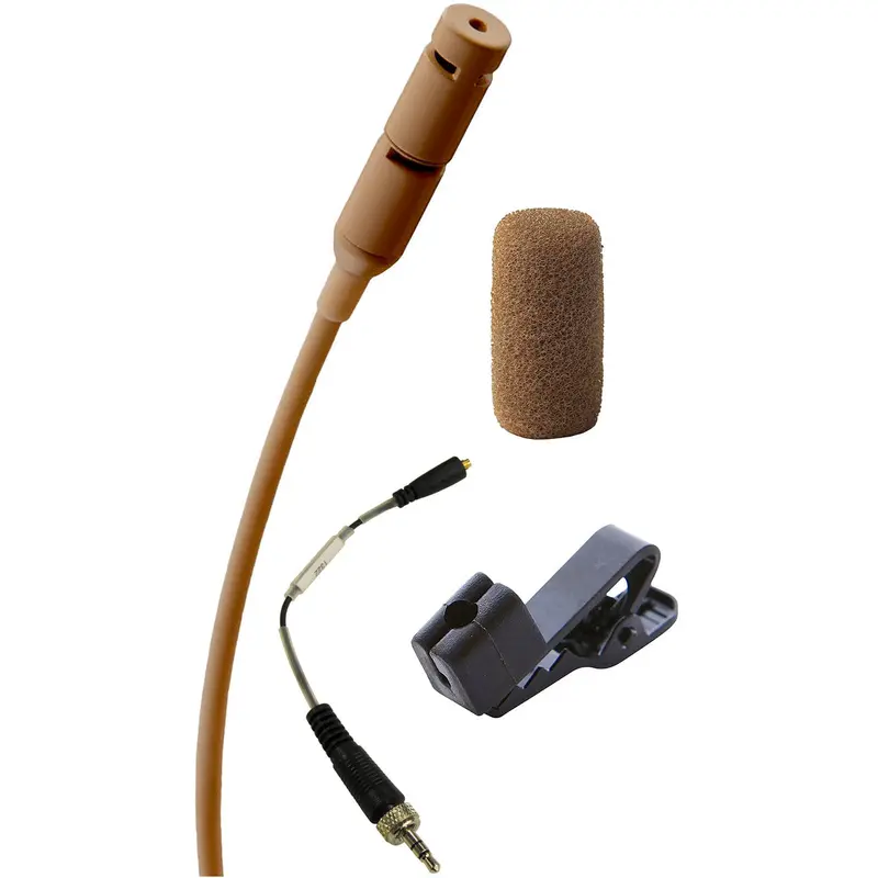 Point Source Audio CR-8L-XSE SERIES8 Cardioid Lavalier Microphone for Sennheiser - Brown