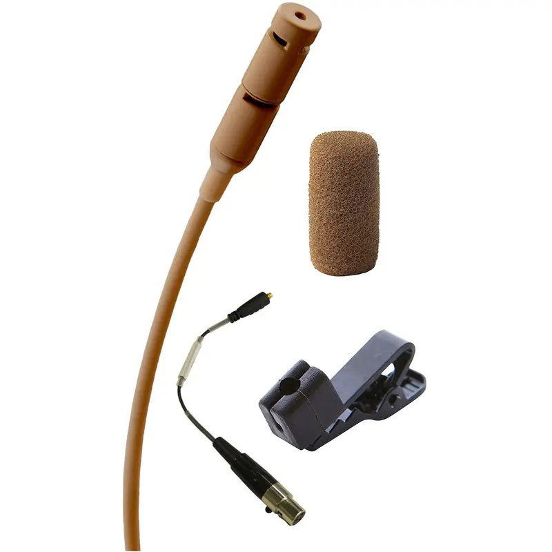 Point Source Audio CR-8L-XSH SERIES8 Cardioid Lavalier Microphone for Shure - Brown