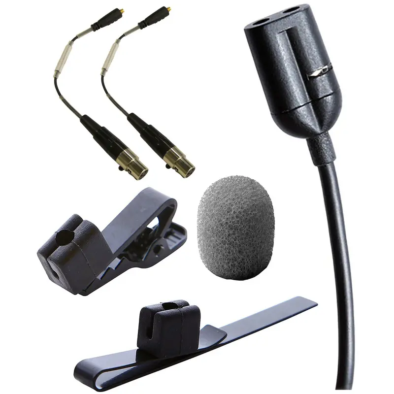 Point Source Audio CX2-8L-XLE Dual Pattern Lavalier Mic with X-Connector for Lectrosonics - Black