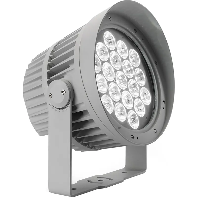 Martin Exterior Wash 210 RGBW Color Mixing Wash Light - 10 Degree - EU / European Version - Aluminum