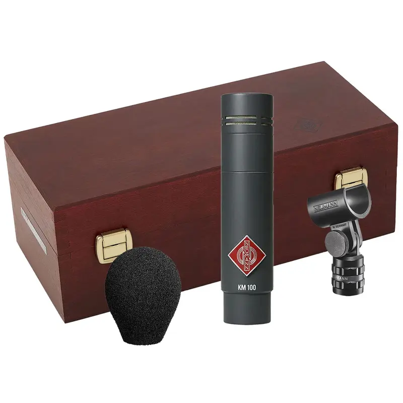 Neumann KM-143 Wide Cardioid Microphone with SG 21 BK - WNS 100 - Woodbox