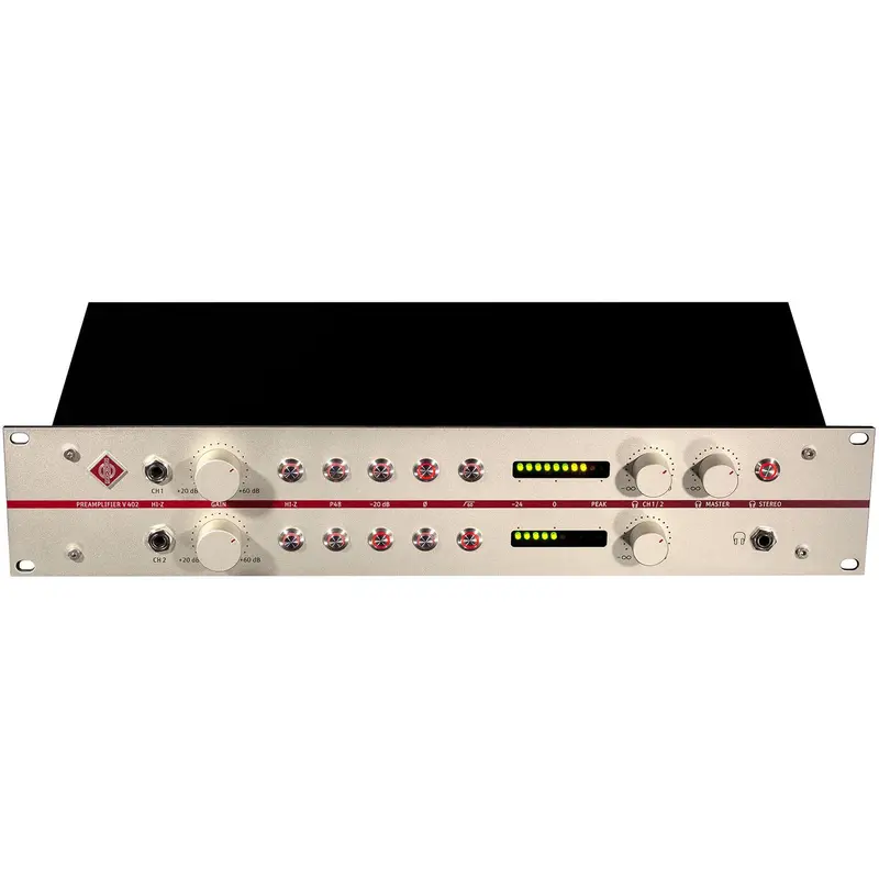 Neumann V-402 2-Channel Transformerless Microphone Preamp with Switchable 20 dB Pad