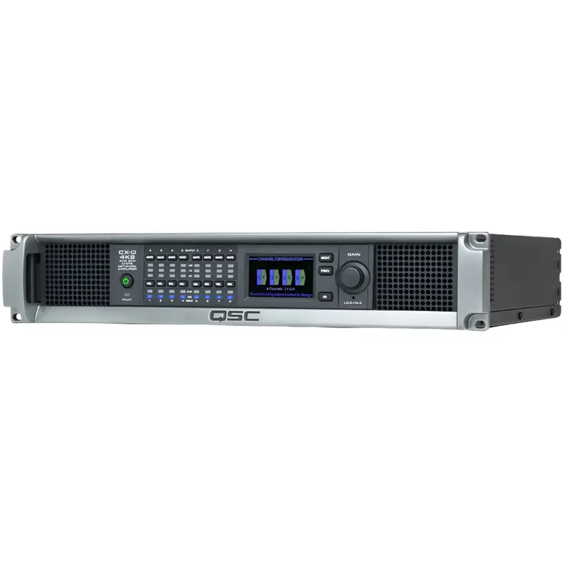 Q-SYS CX-Q 4K8 8-Channel - 500-Watt per Channel - Q-Sys Network Amplifier