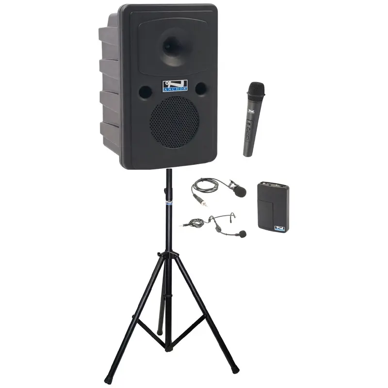 Anchor Audio 611229 Go Getter 2 System 2 - Handheld / Lapel / Headband Wireless Microphones
