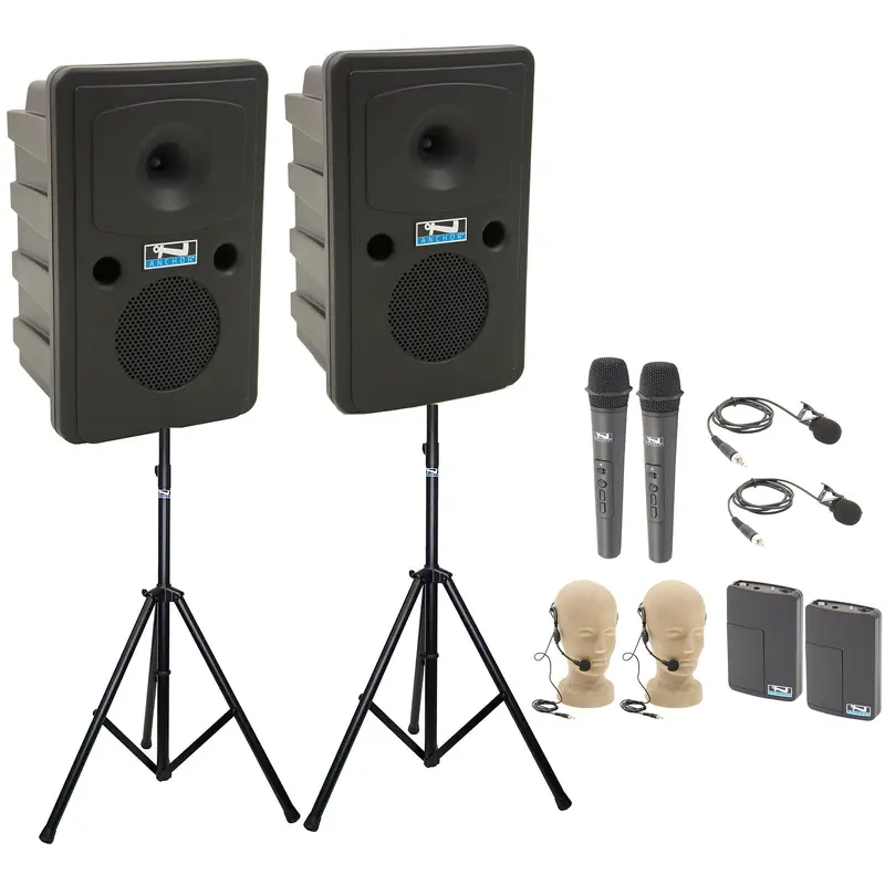 Anchor Audio 660429 Go Getter 2 Pair AIR X4 - Anchor-Air / 2x Handheld / 2x Lapel / 2x Headband Mics