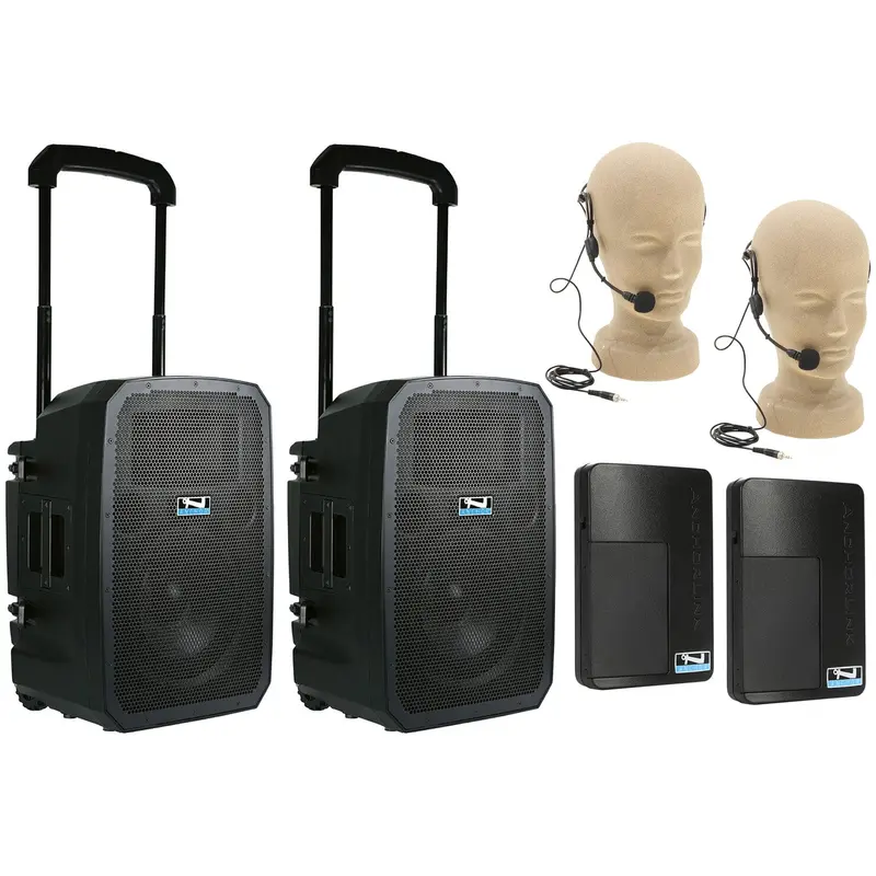 Anchor Audio 783250 Liberty 3 Hub Pair - AnchorLink 3 / AnchorFlex / 2x Headband Wireless Mics