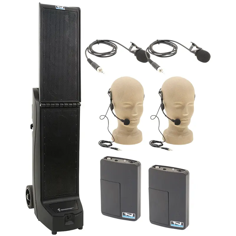Anchor Audio 914290 Bigfoot 2 System X2 - Anchor-Air / 2x Lapel / 2x Headband Wireless Microphones