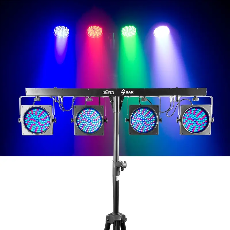 Chauvet 4BAR 4x LED Par Wash Light Complete System