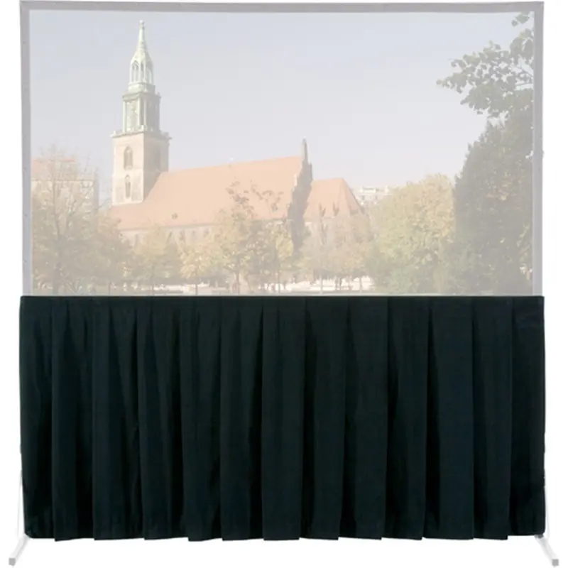 Da-Lite 81025 Black Bottom Skirt Drape for 10 Ft x 13 Ft Fast-Fold Screen