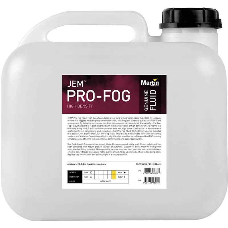 Martin JEM Pro-Fog Fluid High Density 9.5L