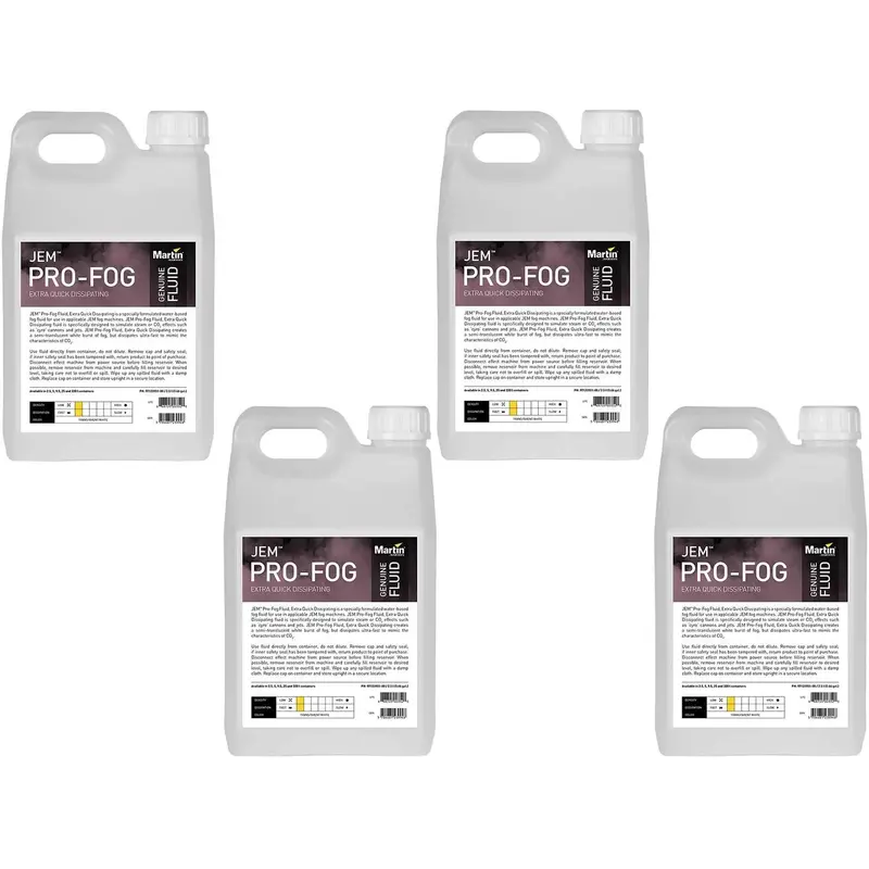 Martin JEM Pro-Fog Fluid Quick Dissipating 4x2.5L