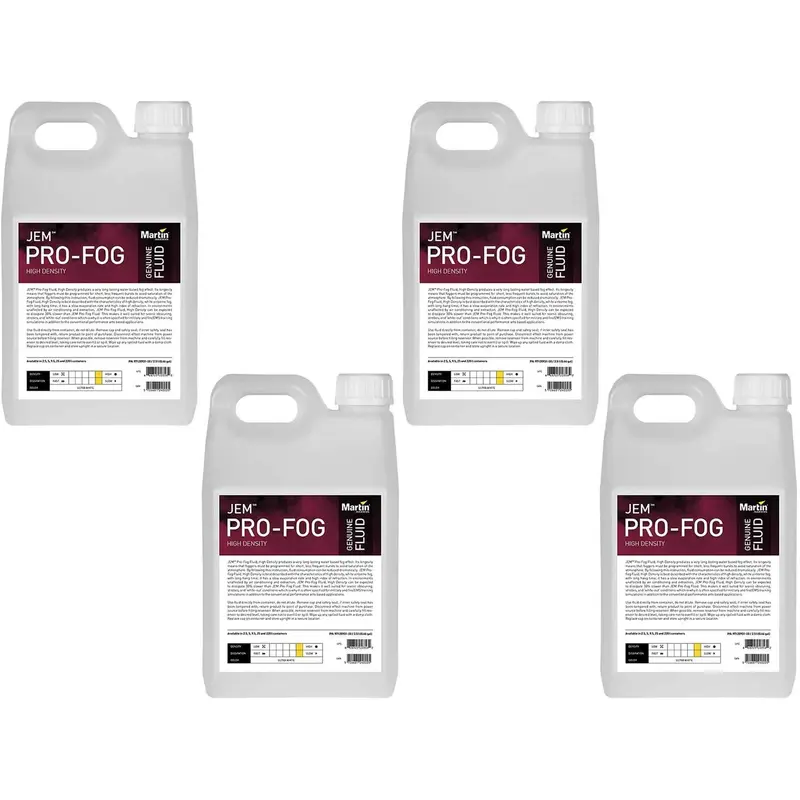 Martin JEM Pro-Fog Fluid High Density 4x2.5L