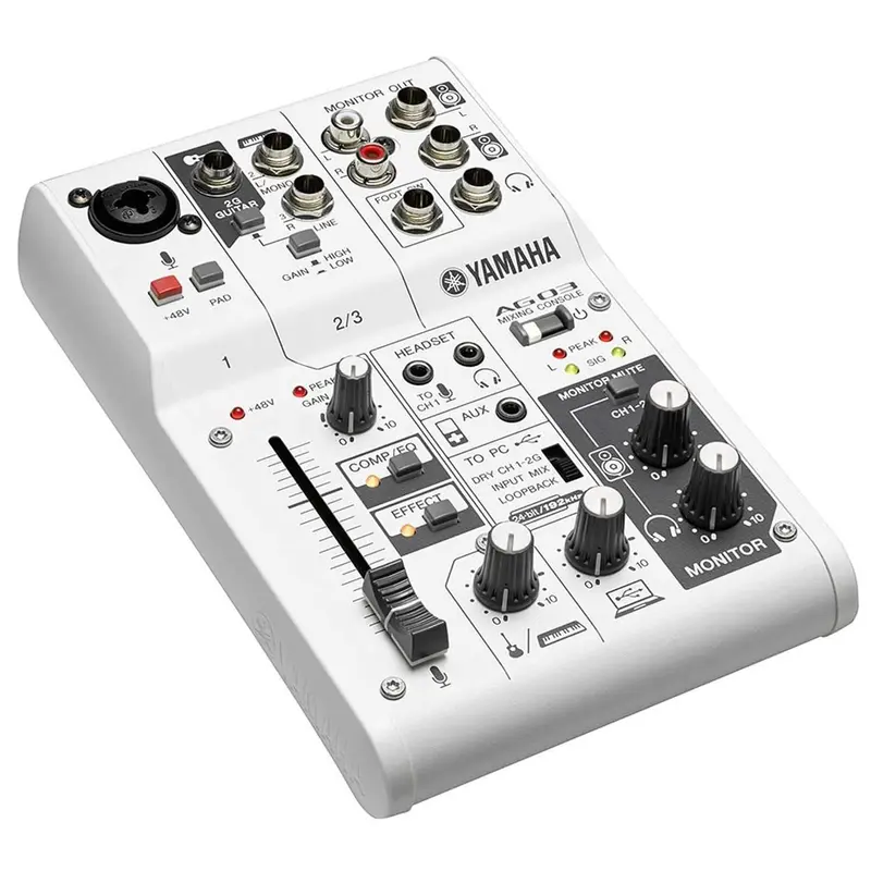 Yamaha AG03 3-Channel USB Audio Interface & Mixer
