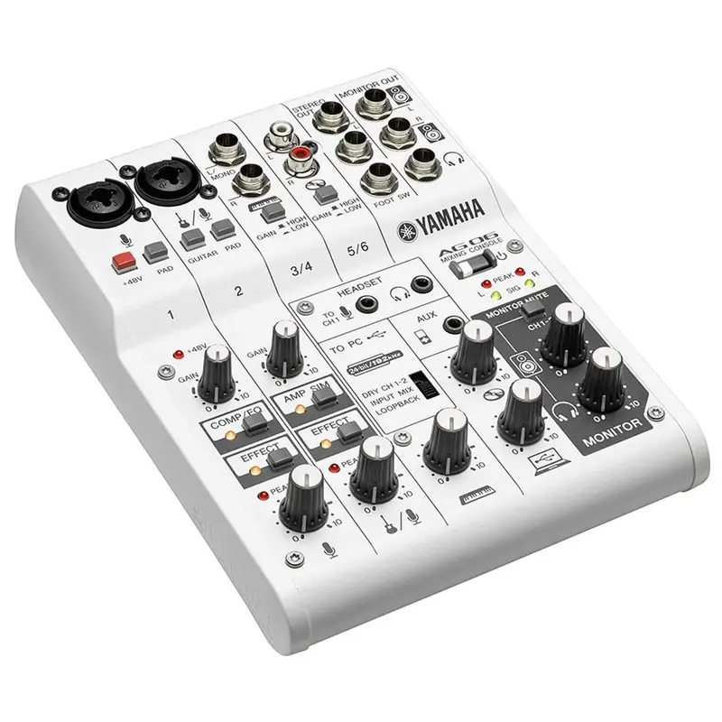 Yamaha AG06 6-Ch USB Audio Interface & Mixer