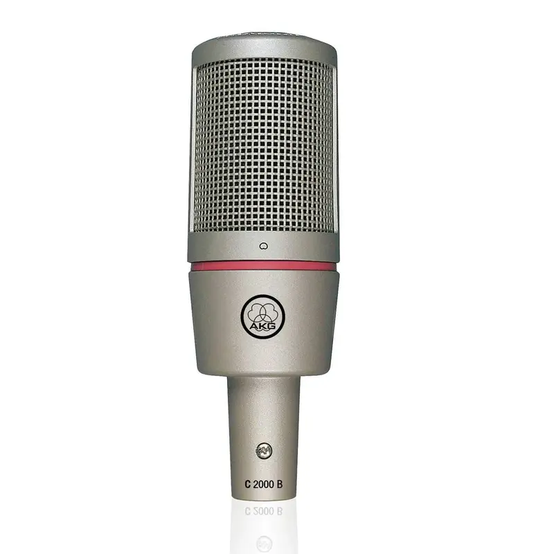 AKG C2000B Side-Addrs Cardioid Mic with H85 Shock Mnt