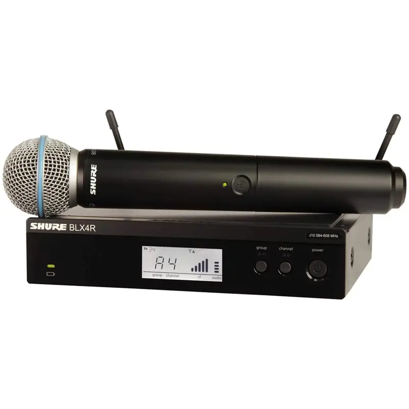 Shure BLX24RB58 Wireless Rackmount Handheld Mic with Beta58 J10