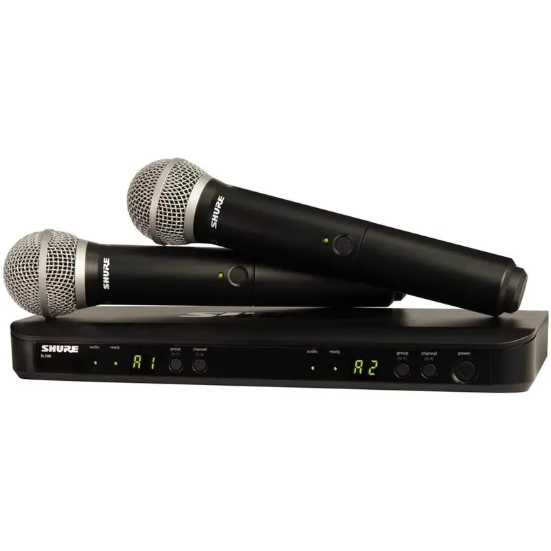 Shure BLX288/PG58 Dual Wireless Mic System J10