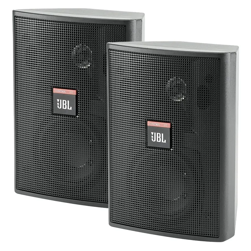JBL CONTROL-23T Speaker with 70 Volt Transformer Pair - Black