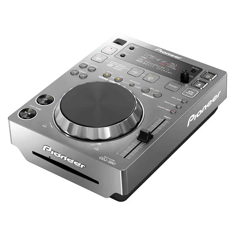 Pioneer DJ CDJ-350-S Table Top CD Player - Silver