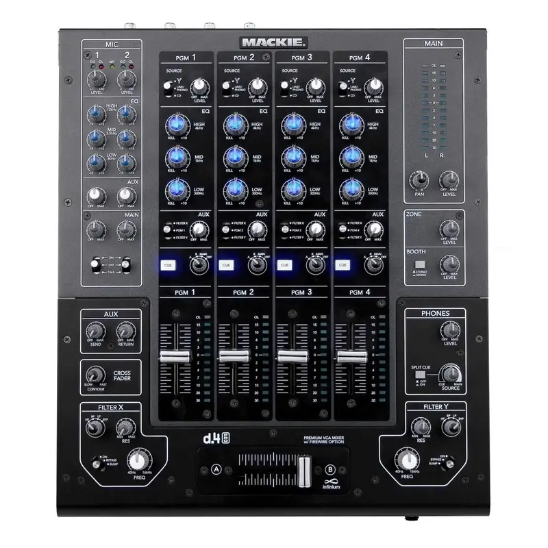 Mackie D4-PRO 4-Ch DJ Production Console with Fw