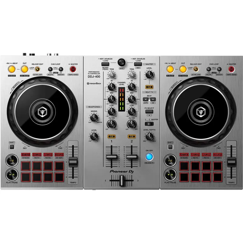 Pioneer DJ DDJ-400 Limited Edition Silver DJ Controller for rekordbox