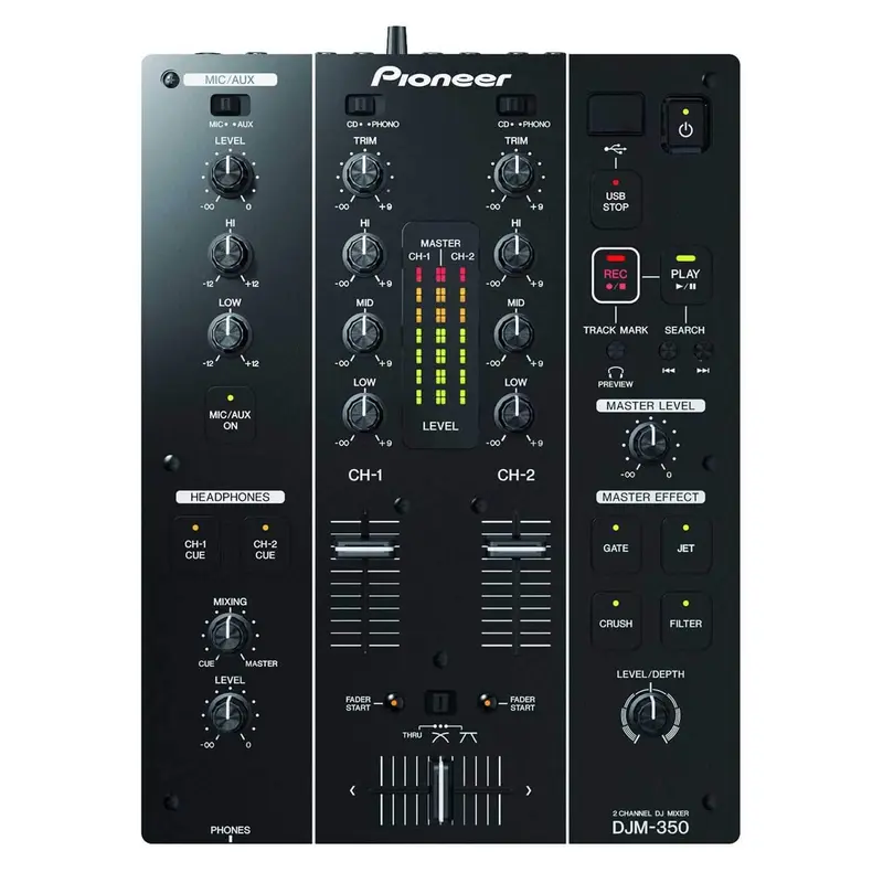 Pioneer DJ DJM-350 2-Channel DJ Mixer