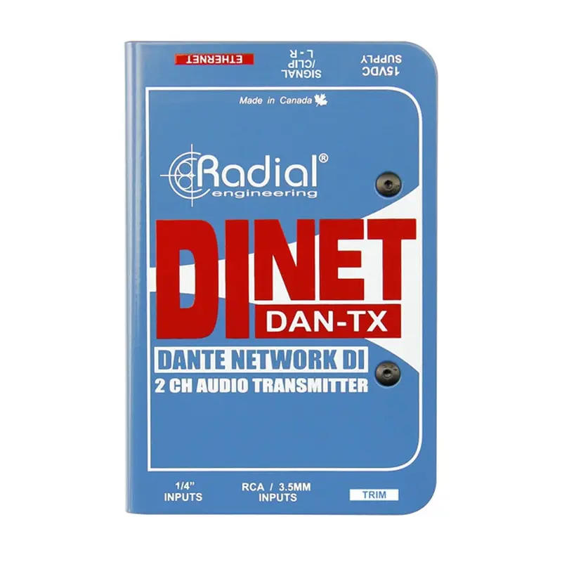 Radial DiNet Dan-TX Dante Audio Transmitter