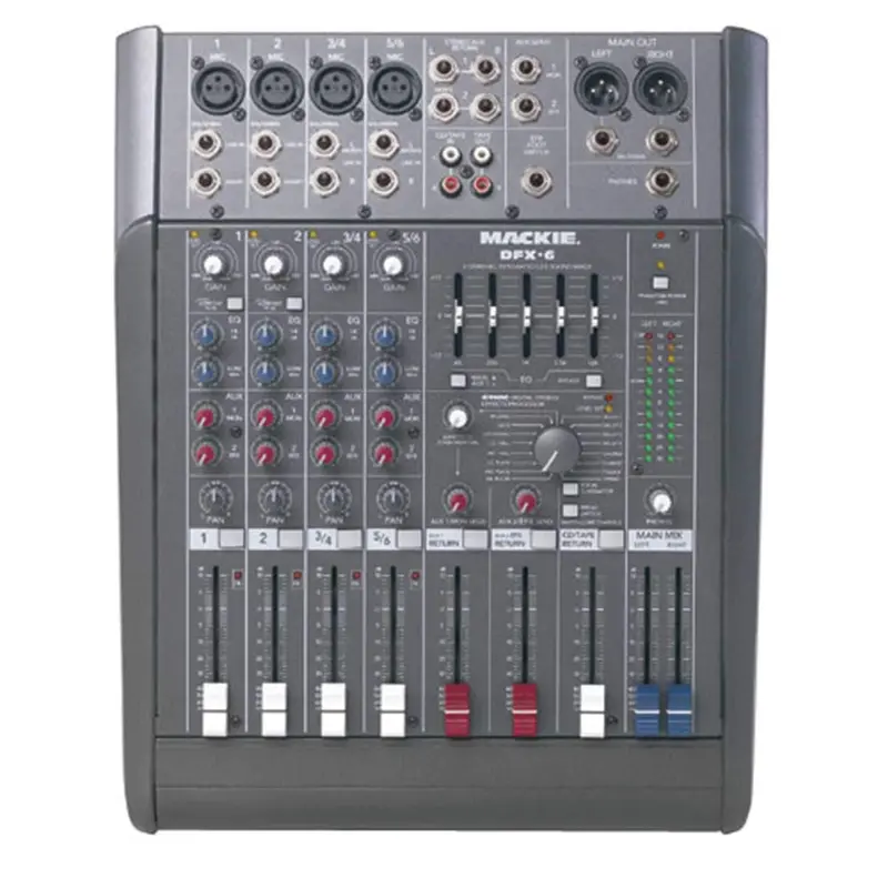 Mackie DFX6 6 X 2 Compact Pa/Recording Mixer