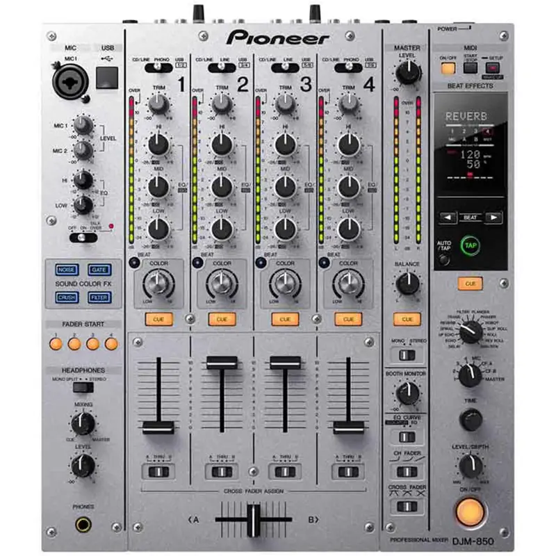 Pioneer DJ DJM-850-S 4 Channel DJ Mixer - S - Silver