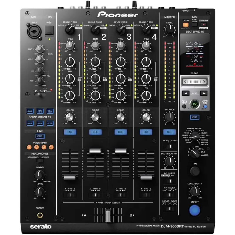 Pioneer DJ DJM-900SRT 4 Ch 12 in Serato DJ Mixer