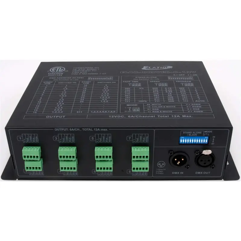Elation ELAR Driver-812V 8 Zone LED DMX Driver
