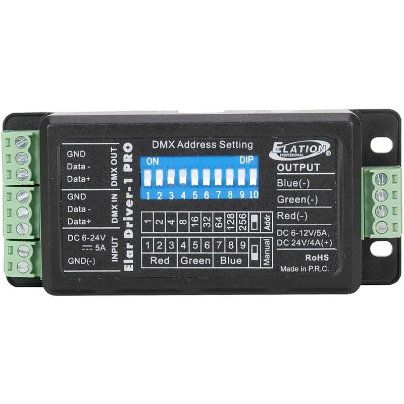 Elation ELAR DRIVER1 PRO 3-Channel RGB LED DMX Driver