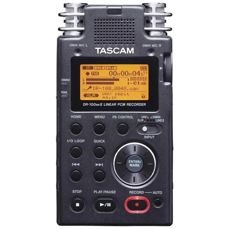 Tascam Dr-100mkII Portable PCM Recorder-24 Bit
