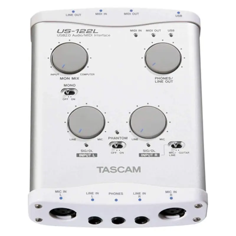 Tascam USB 2 Audio Interface 2 Xlr Inputs