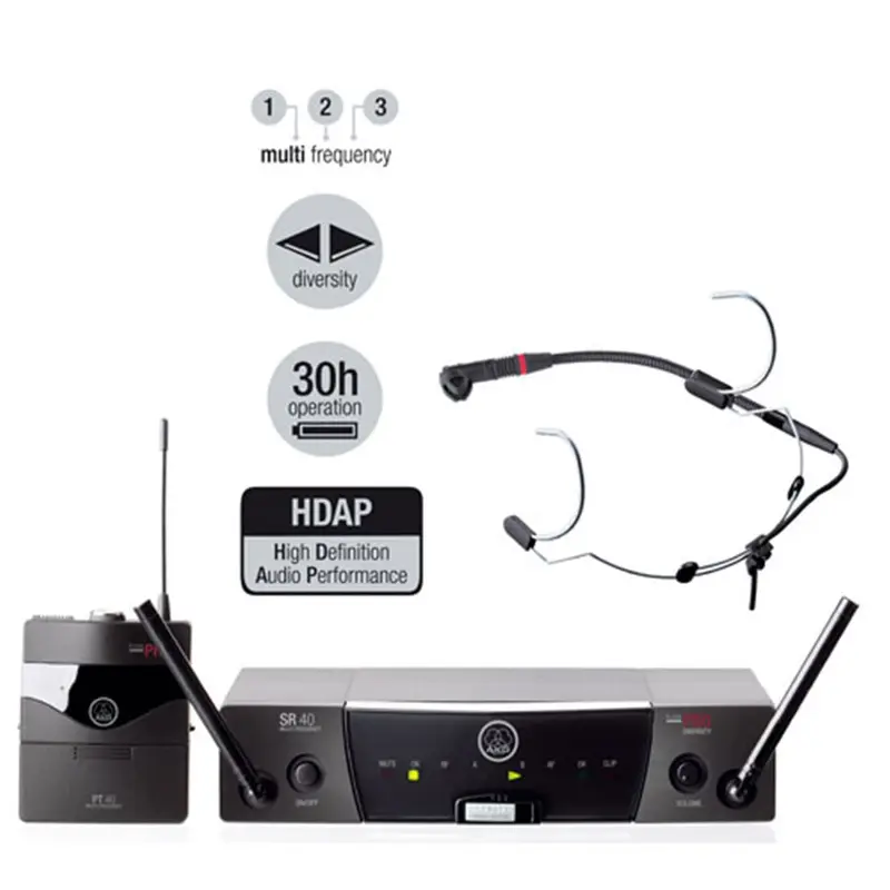 AKG WMS40SPORTSSETPRO Wireless Headset Mic System