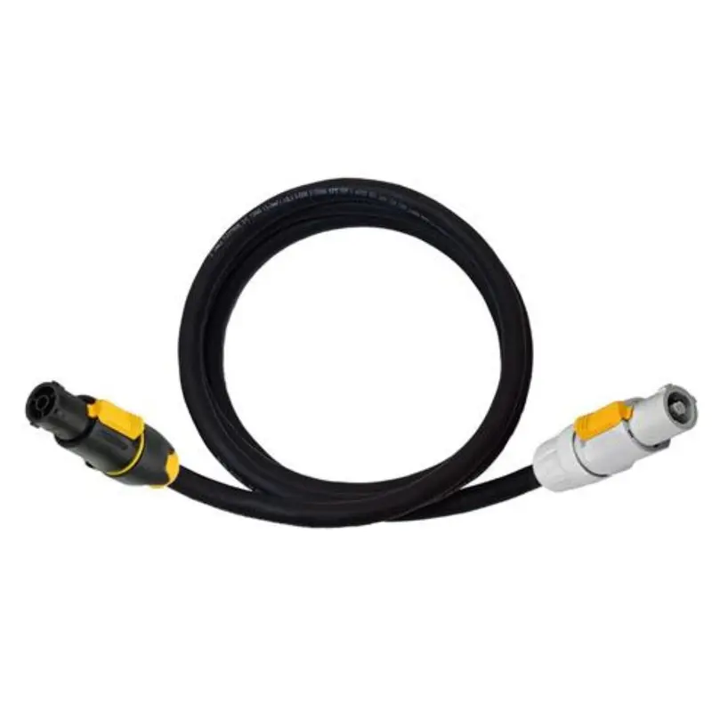 ETC DPT1A-5 Powercon Plug (Gray) To True1 Receptacle Adapter Cable, Black