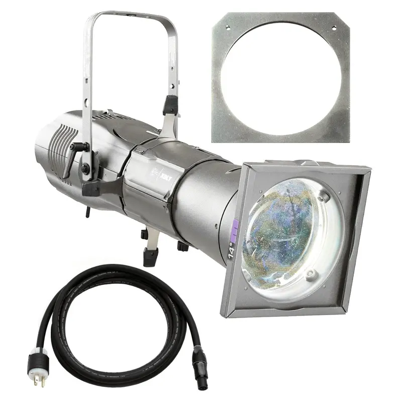 ETC Source Four LED Series 3 Daylight HDR Ellipsoidal with XDLT Shutter and 14-Degree Lens (Silver)