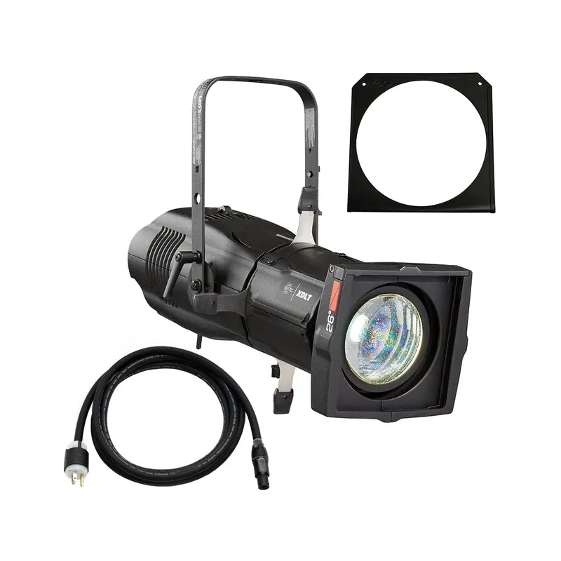 ETC Source Four LED Series 3 Daylight HDR Ellipsoidal with XDLT Shutter and 26-Degree Lens (Black)