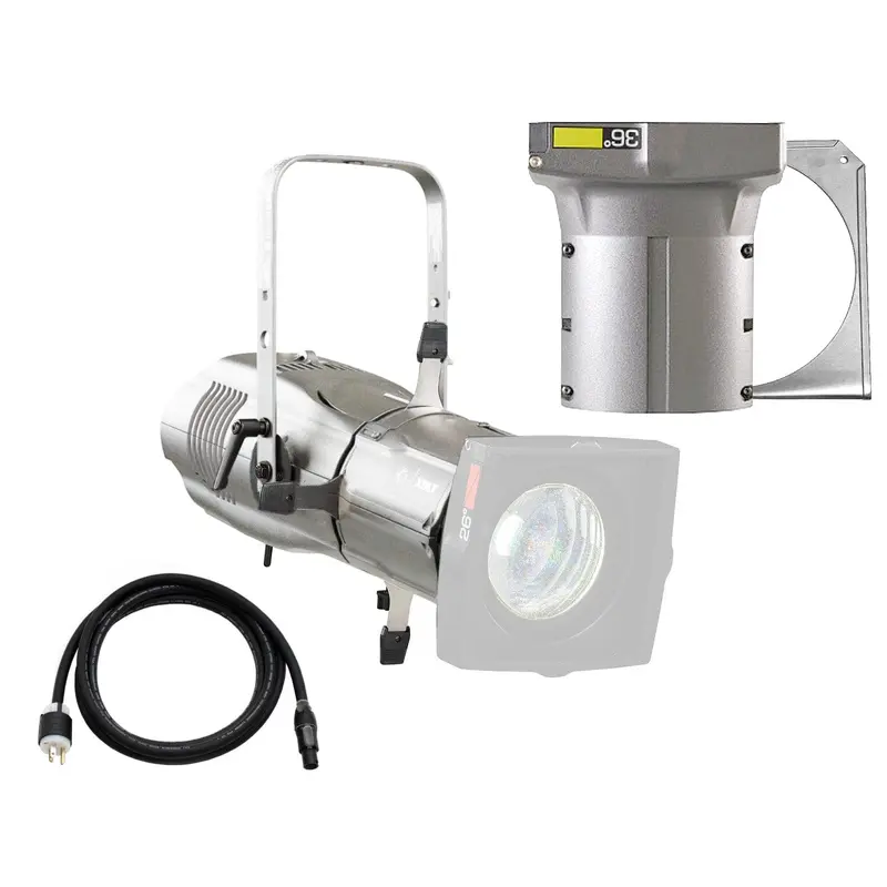 ETC Source Four LED Series 3 Daylight HDR Ellipsoidal with XDLT Shutter and 36-Degree Lens (Silver)