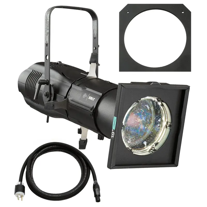ETC Source Four LED Series 3 Lustr X8 Ellipsoidal with XDLT Shutter and 19-Degree Lens (Black)