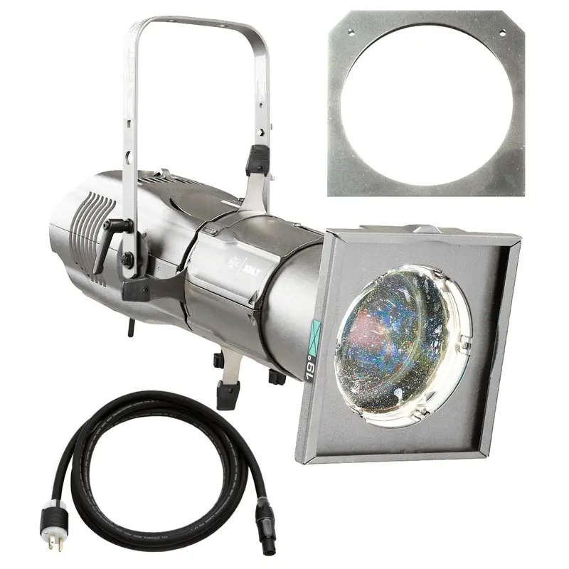 ETC Source Four LED Series 3 Lustr X8 Ellipsoidal with XDLT Shutter and 19-Degree Lens (Silver)