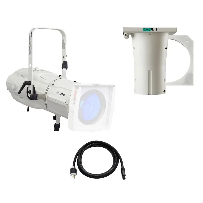 ETC Source Four LED Series 3 Lustr X8 Ellipsoidal with XDLT Shutter and 19-Degree Lens (White)