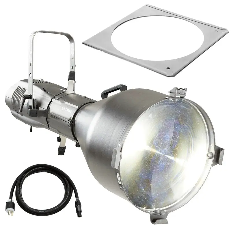 ETC Source Four LED Series 3 Lustr X8 Ellipsoidal with XDLT Shutter and 5-Degree Lens (Silver)