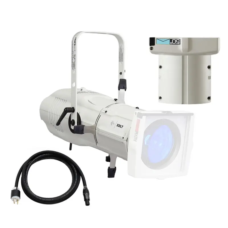 ETC Source Four LED Series 3 Lustr X8 Ellipsoidal with XDLT Shutter and 50-Degree Lens (White)