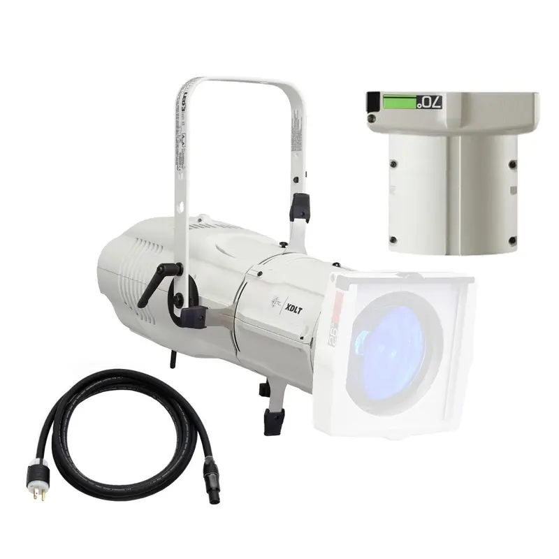 ETC Source Four LED Series 3 Lustr X8 Ellipsoidal with XDLT Shutter and 70-Degree Lens (White)