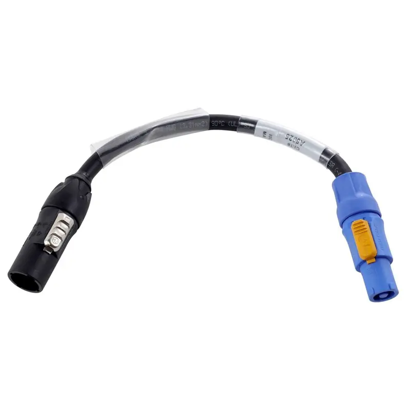 ETC T1DPA-5 True1 Plug To Powercon Receptacle (Blue) Adapter Cable - Black