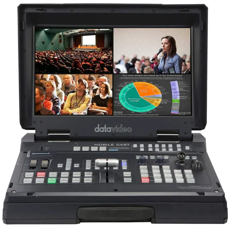 Datavideo HS-1600T-MK-II 4-Channel HD/SD HDBaseT Portable Video Streaming Studio